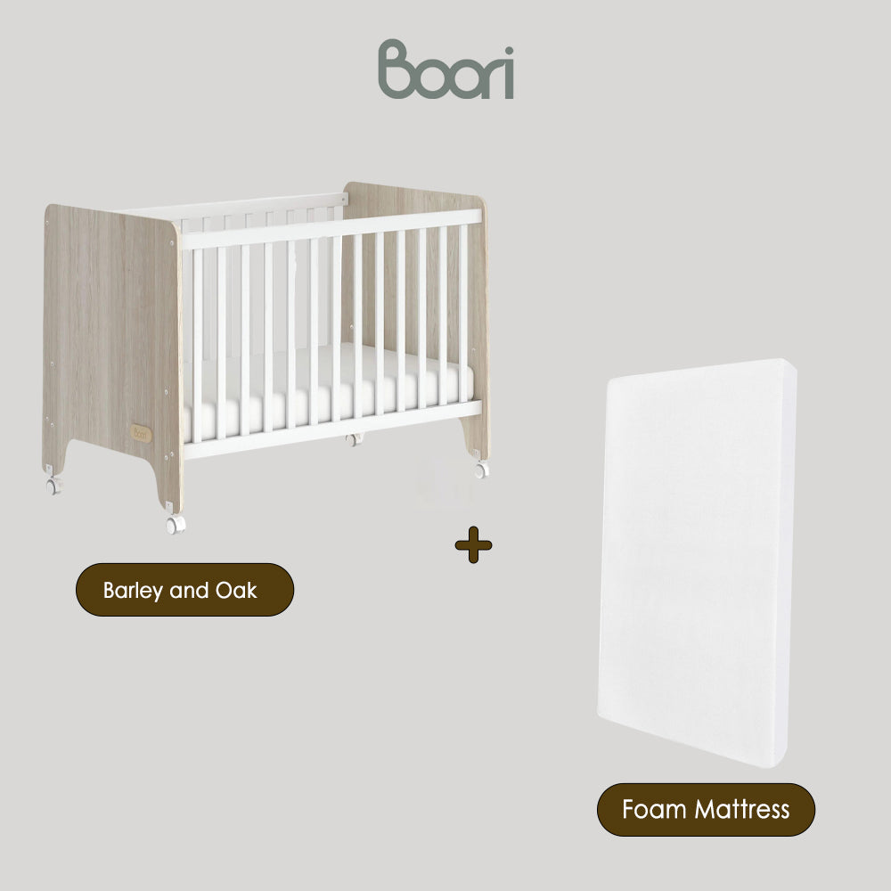 (Pre-order) [Free Installation] Boori Natty Compact Baby Cot - ETA End Oct