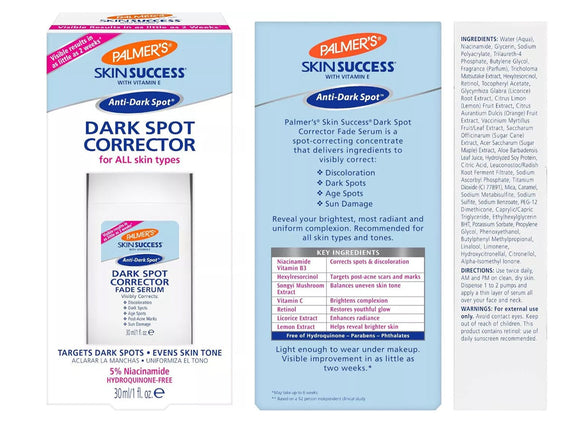 Palmer's Skin Success Anti Dark Spot Series / Cream / Lotion / Serum With Vitamin E