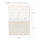 Parklon LaPure Playmat Jungle Friends Fabric Beige (M15 / L15 / XL15)-5