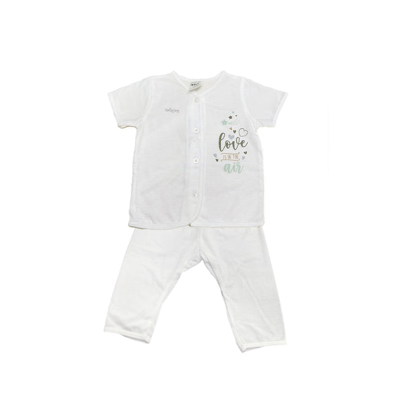 Tollyjoy short / Long Sleeve Suit with Button