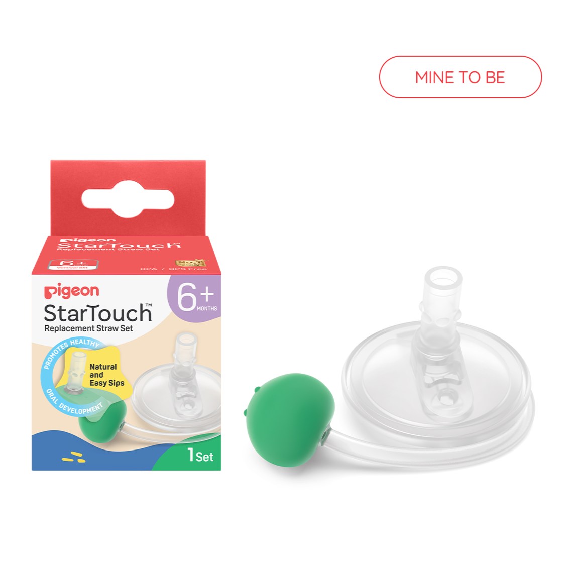 Pigeon Startouch Straw Cup With Gravity Ball 250ml 6m+ & Replacement Accessories