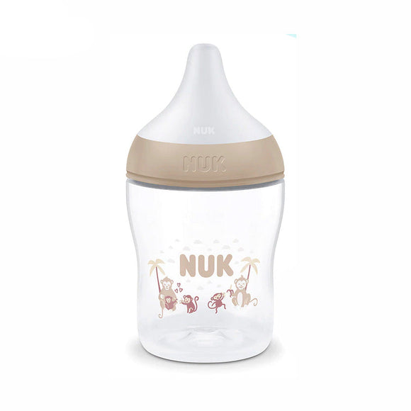 NUK Perfect Match Temperature Control Milk Bottle with Soft Silicone Teat 150ml - 0m+