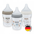 NUK Perfect Match Temperature Control Milk Bottle with Soft Silicone Teat 150ml - 0m+-1