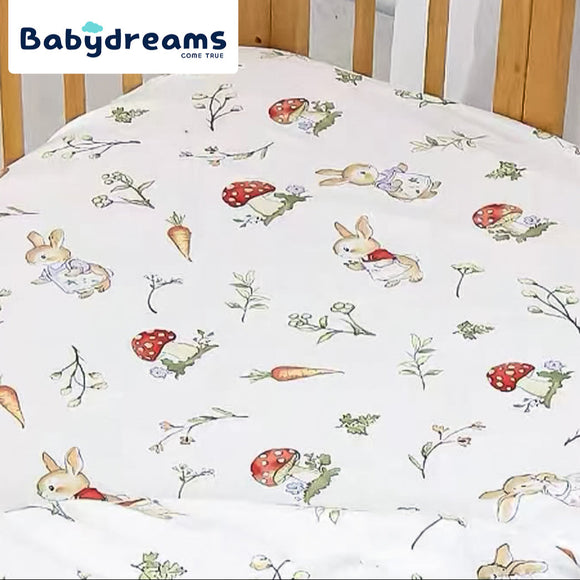 Babydreams 100% Cotton Baby Playpen Mattress Cover/ Fitted Sheet (For 26x38x3/66x97x7.6cm)