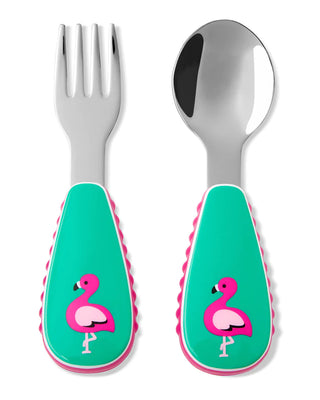 Buy flamingo Skip Hop Zoo Utensils Fork & Spoon