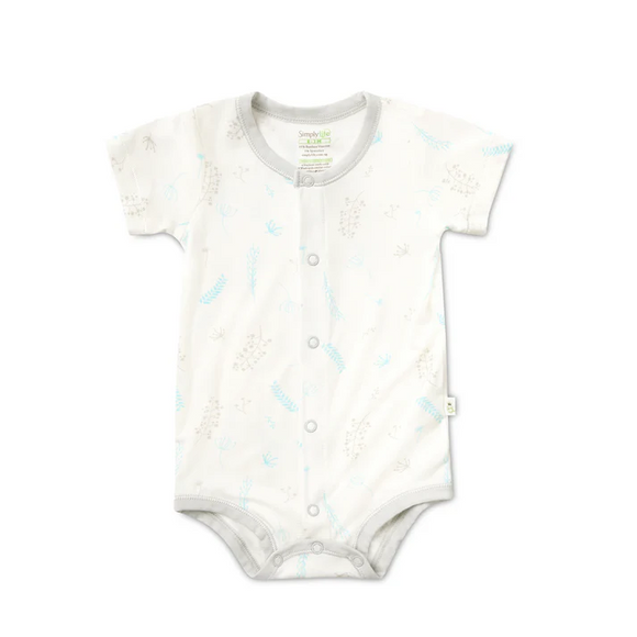 Simply Life Short-sleeved Creeper with Front Buttons