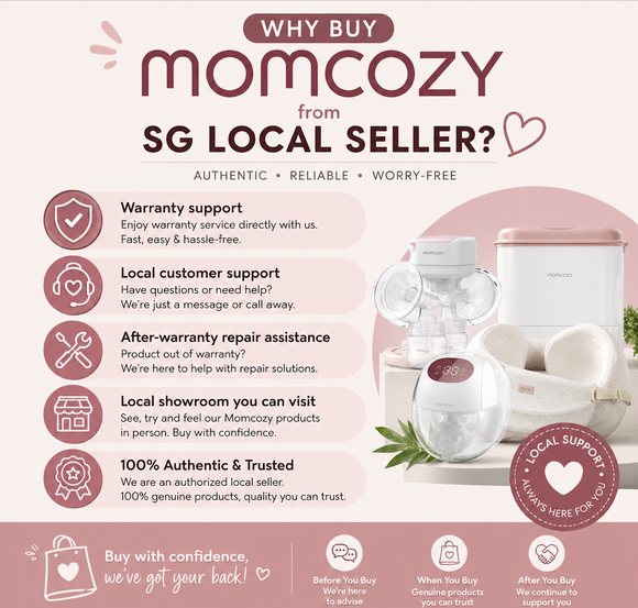 Momcozy M5 All-in-one Wearable Breast Pump Painlessly Pump | SG Local Warranty