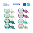 Philips Avent Ultra Air Nightlight Baby Soother Twin Pack (0-6m) (6-18m)-1