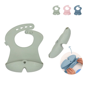 B.box Silicone Bib Roll & Secure More Compact