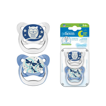 Dr Brown's Prevent Glow-In-The-Dark Butterfly Shield Soother - 0