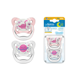 Dr Brown's Prevent Glow-In-The-Dark Butterfly Shield Soother