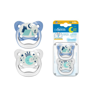 Buy stage-2_blue Dr Brown's Prevent Glow-In-The-Dark Butterfly Shield Soother
