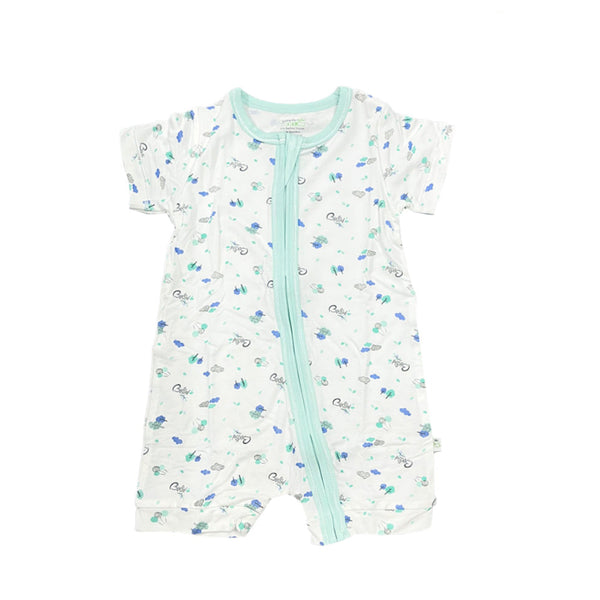 Simply Life Baby Bamboo Short sleeved Shortall (Zipper)