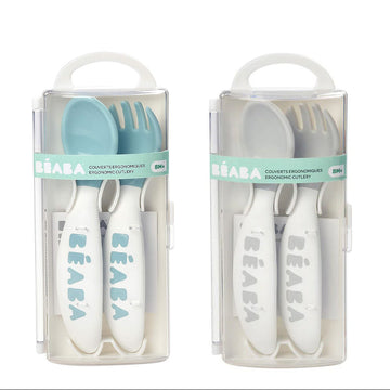 Beaba 2nd Stage Training Fork & Spoon with Case