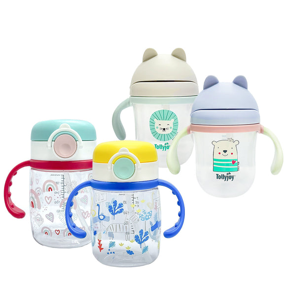 Tollyjoy Training Cup With Handle and Straw (220ml)