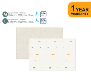 Parklon LaPure Playmat Jungle Friends Fabric Beige (M15 / L15)