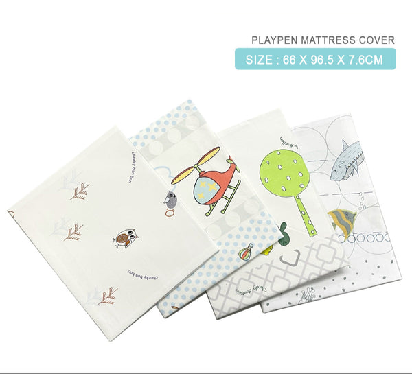 Cheeky Bon Bon Portable Playpen Mattress Cover (For 26x38x3inches) (Promo)