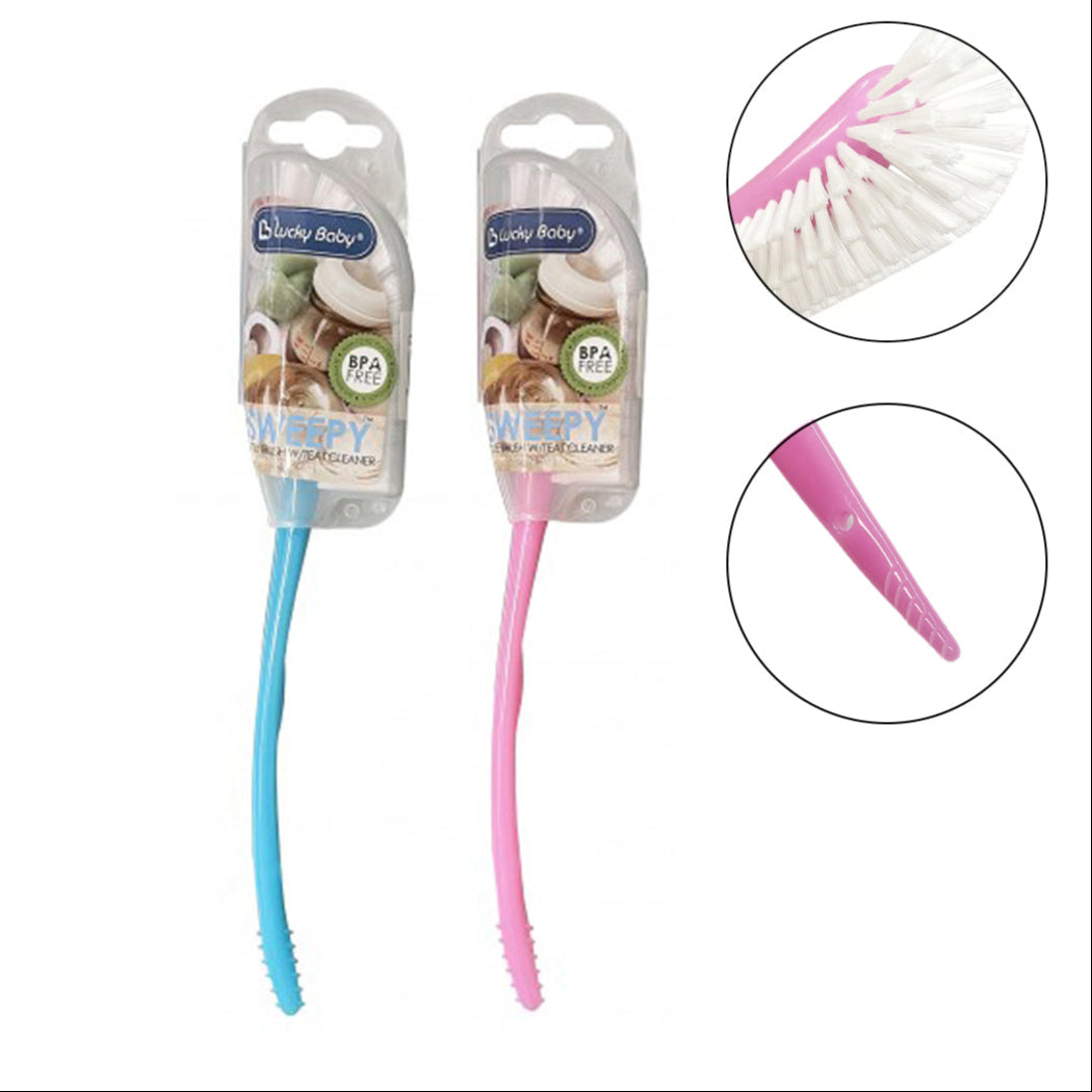 Lucky Baby Sweepy Bottle Brush W/Teat Clearer - Bundle of 2
