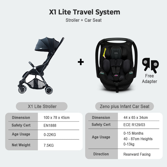Hamilton X1 Lite MagicFold Stroller ( 2 Years Warranty )
