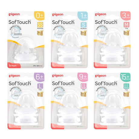 [NEW] Pigeon SofTouch™ Wide Neck Nipple - S-LLL Size