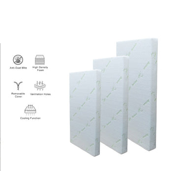 Babydreams Baby Mattress High Density/Anti-Dust Mite/Anti-Bacterial Bamboo Covered Foam Mattress(BabyCot/Playpen)
