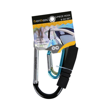 Bonbijou 3-Piece Hook and Go Set (1 Big + 2 Small)