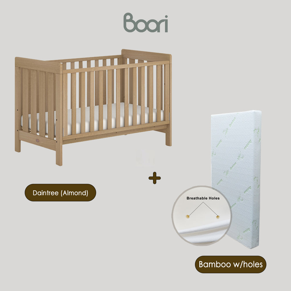 Australia Boori Daintree Premium Convertible Cot Bed + FREE Toddler Bed Guard