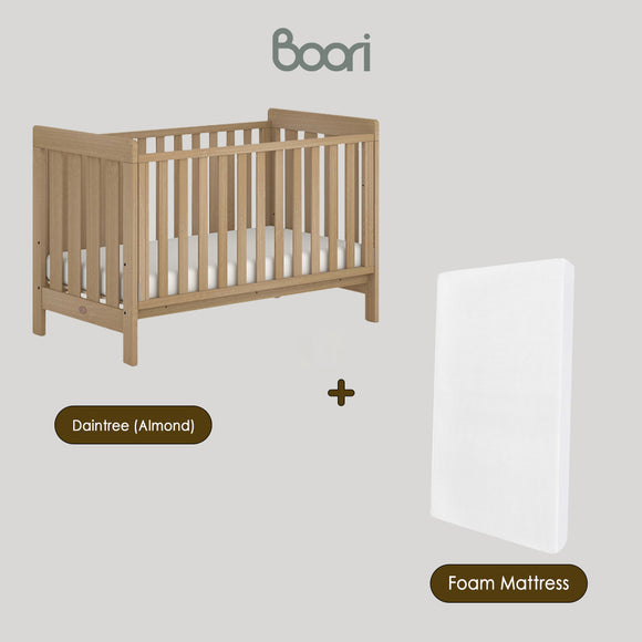 Australia Boori Daintree Premium Convertible Cot Bed + FREE Toddler Bed Guard