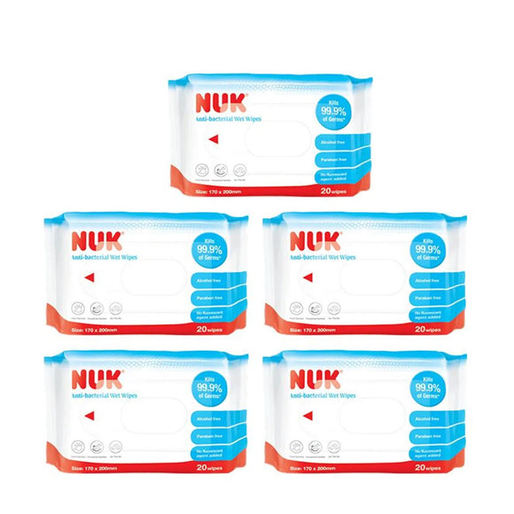 NUK Anti-bacterial Wet Wipes 20pcs (Travel Size) (Promo)