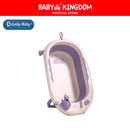 Lucky Baby Collapsible Bath Tub W/Thermometer & Mesh Support/Whale Toy-11
