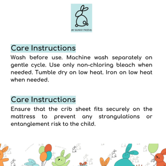 My Bunny Friend 8pcs Bedding Set (Bunny Party)