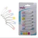 Tollyjoy Plastic Nappy Pins with Lock - Random Color-3