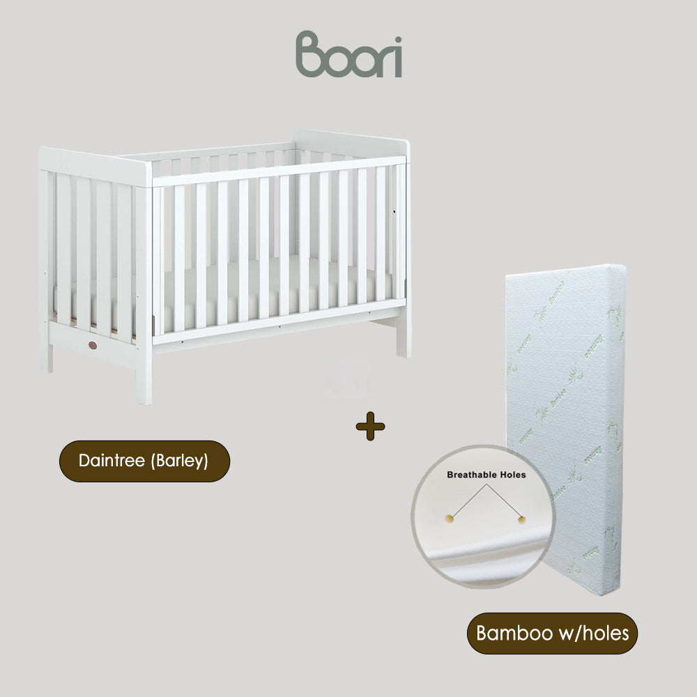 Australia Boori Daintree Premium Convertible Cot Bed + FREE Toddler Bed Guard