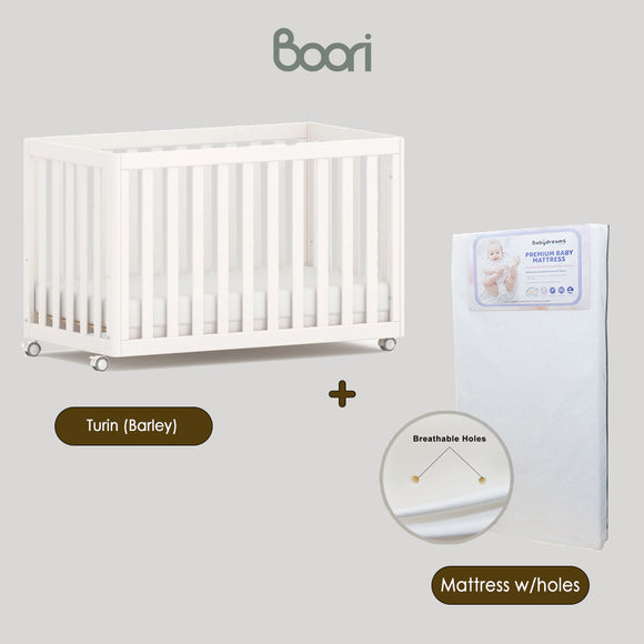 [Free Installation] Australia Boori Turin High Quality Convertible Baby Cot