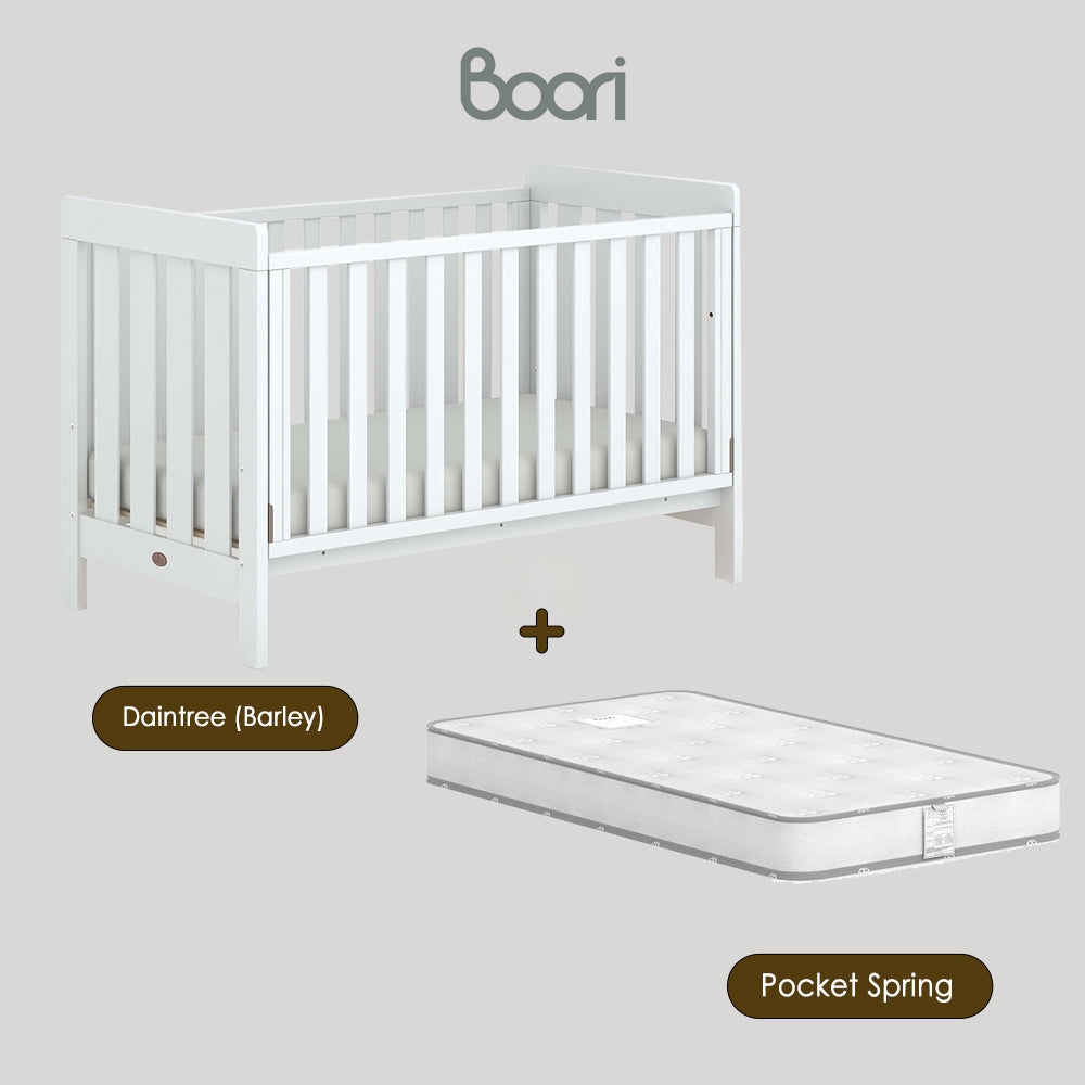 Australia Boori Daintree Premium Convertible Cot Bed + FREE Toddler Bed Guard