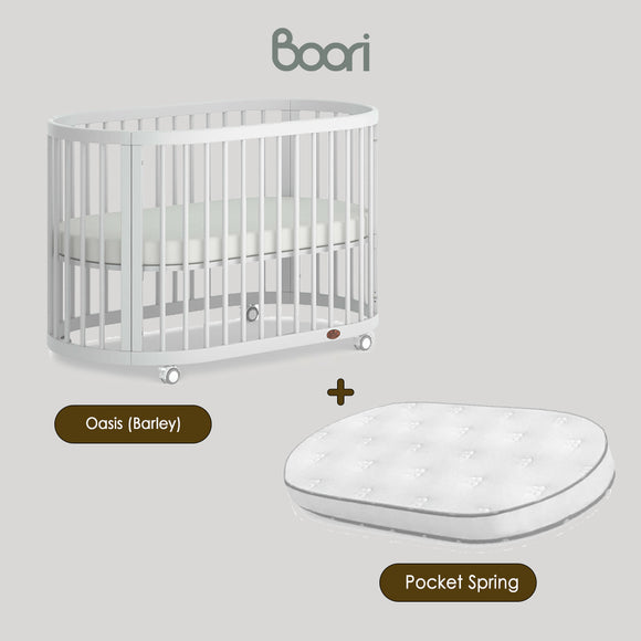 Australia Boori Oasis Oval Convertible Cot