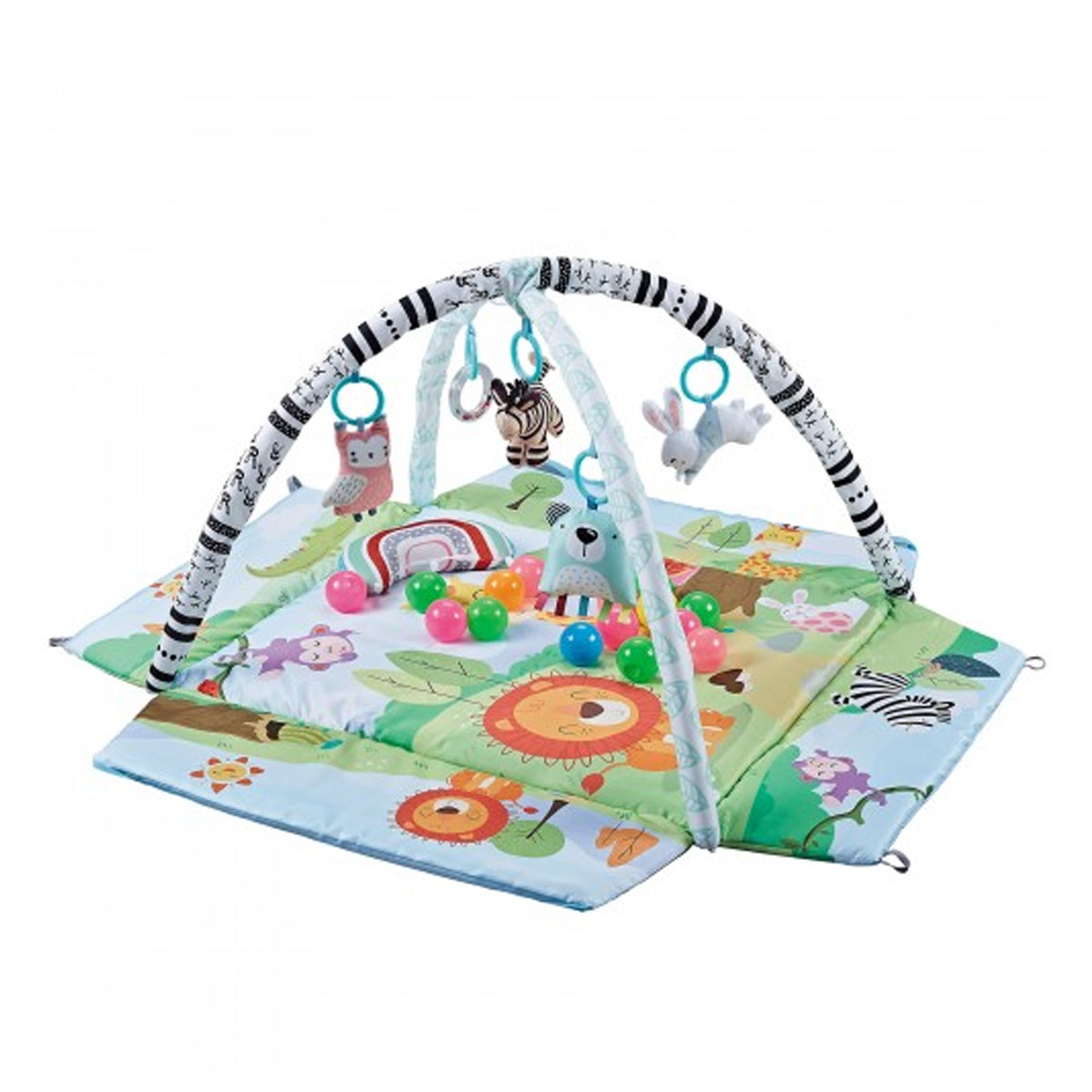 Lucky Baby 4 In 1 Safari Playgym