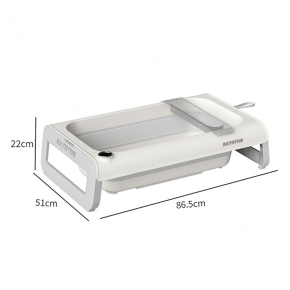 Lucky Baby Paly Collapsible Bath Tub W/Thermometer & Bath Support