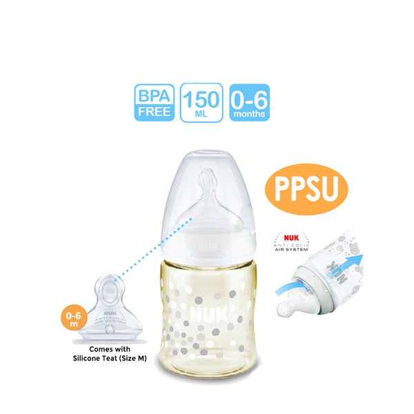 NUK Premium Choice+ PPSU Bottle 150ml (0-6m) (Promo)