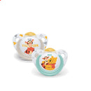 NUK Disney Winnie The Pooh Latex Soother S1 2pcs (0-6m)-1