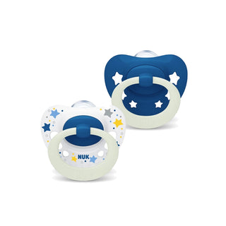 Buy night-starswhite-blue NUK Signature Night Silicone Soother