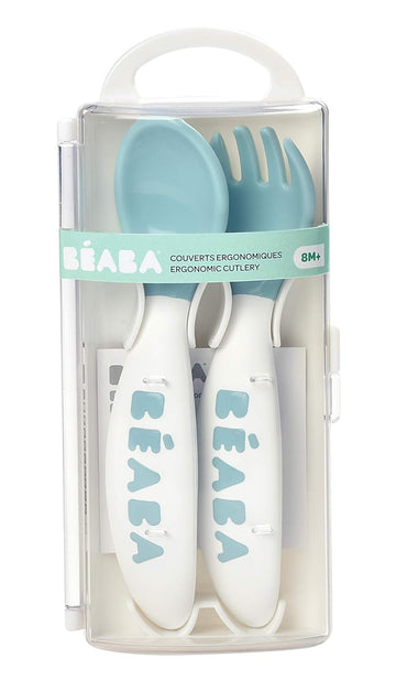 Beaba 2nd Stage Training Fork & Spoon with Case - 0
