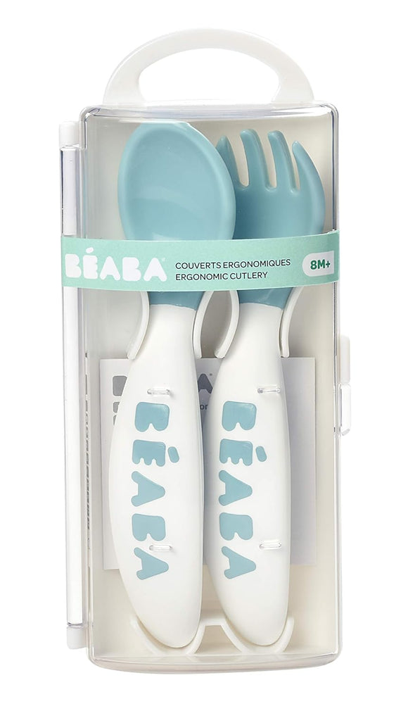 Beaba 2nd Stage Training Fork & Spoon with Case