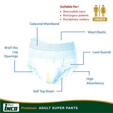 Pureen INCO Premium Adult Super Pants (M/L) - 0