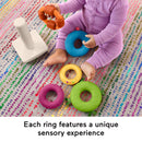Fisher-Price Sensory Rock-A-Stack Roly-Poly Stacking Toy With Fine Motor Activities For Babies-3