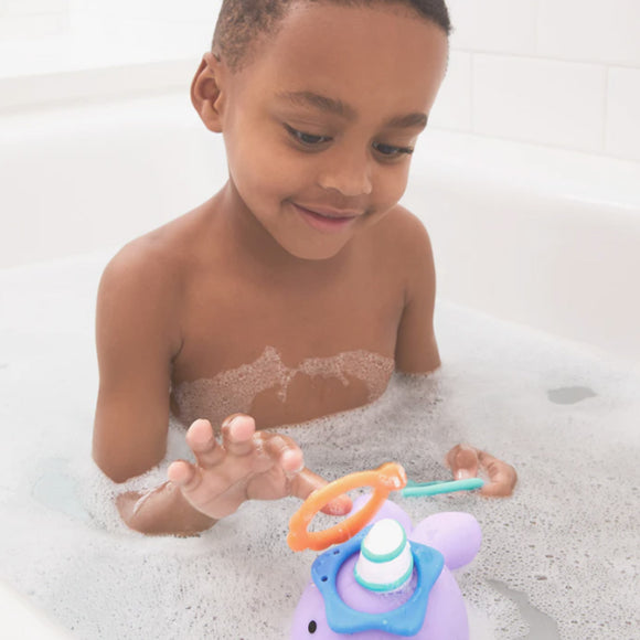 Skip Hop ZOO® Narwhal Ring Toss Baby Bath Toy