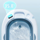 Lucky Baby Collapsible Bath Tub W/Thermometer & Mesh Support/Whale Toy-3