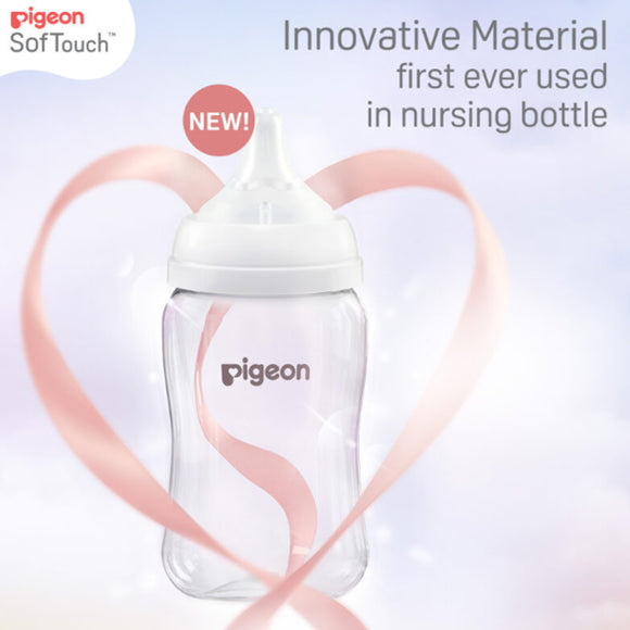 Pigeon SofTouch™ T-Ester Nursing Bottle w/O Nipple - Twin Pack