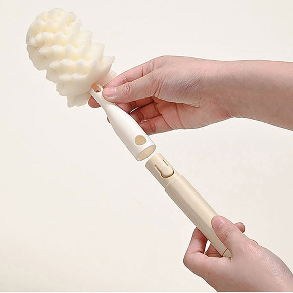 Lucky Baby Swoosh Spongy Bottle Brush With Removable Teat Cleaner