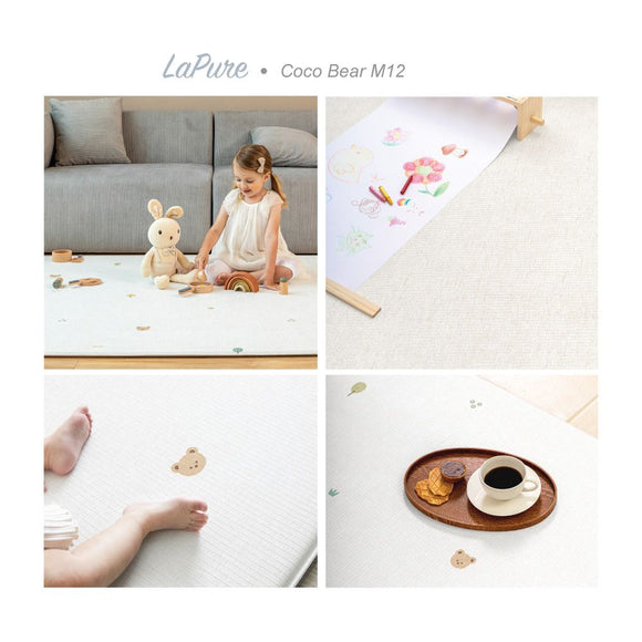 (Pre-order) Parklon LaPure Bumper Playmat - Coco Bear (S12/M12/M15/L15/XL15) - ETA End Oct